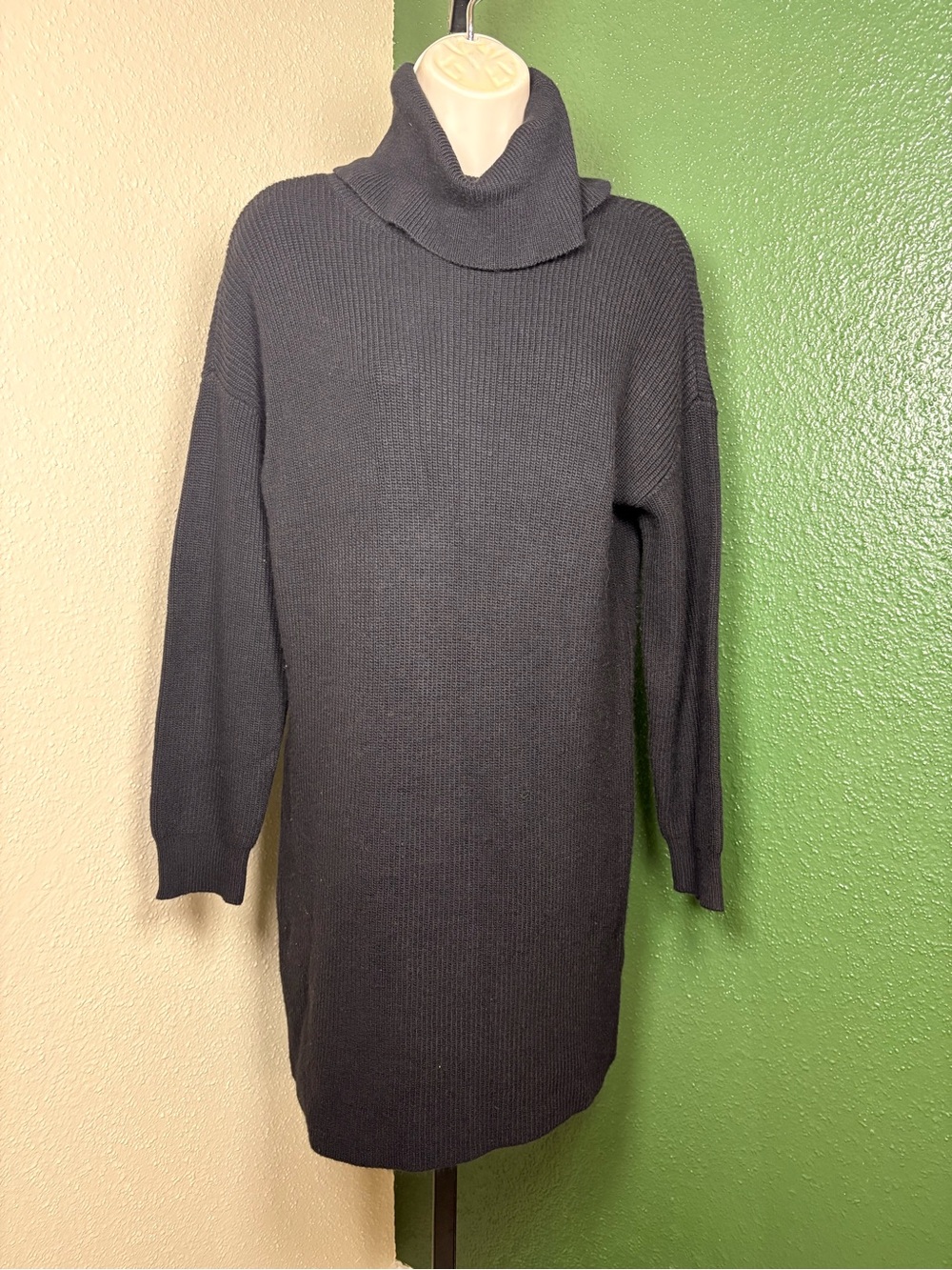 Black Turtleneck Sweater Dress